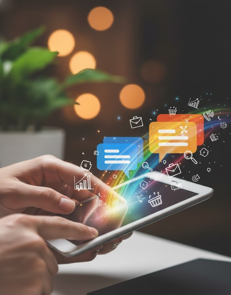 mobile marketing ilnustration